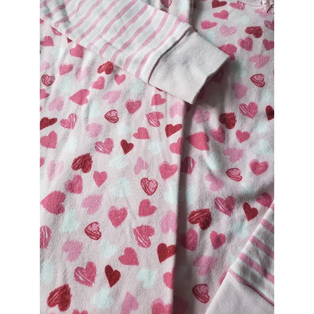 Gymboree 7 Hearts Pajamas Girls PJ